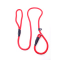 Made in China candy color dog leather leash nylon handle dog leash nylon twisted rope pet leash dog